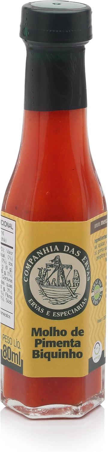 Molho de Pimenta Biquinho 80ml Cia das Ervas