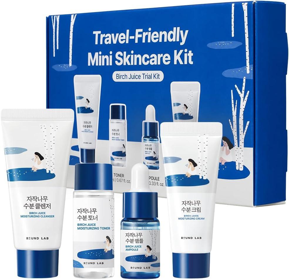 Kit Birch Juice Trial Round Moisturizing Cleanser + Moisturizing Toner + Ampoule + Moisturizi Cream