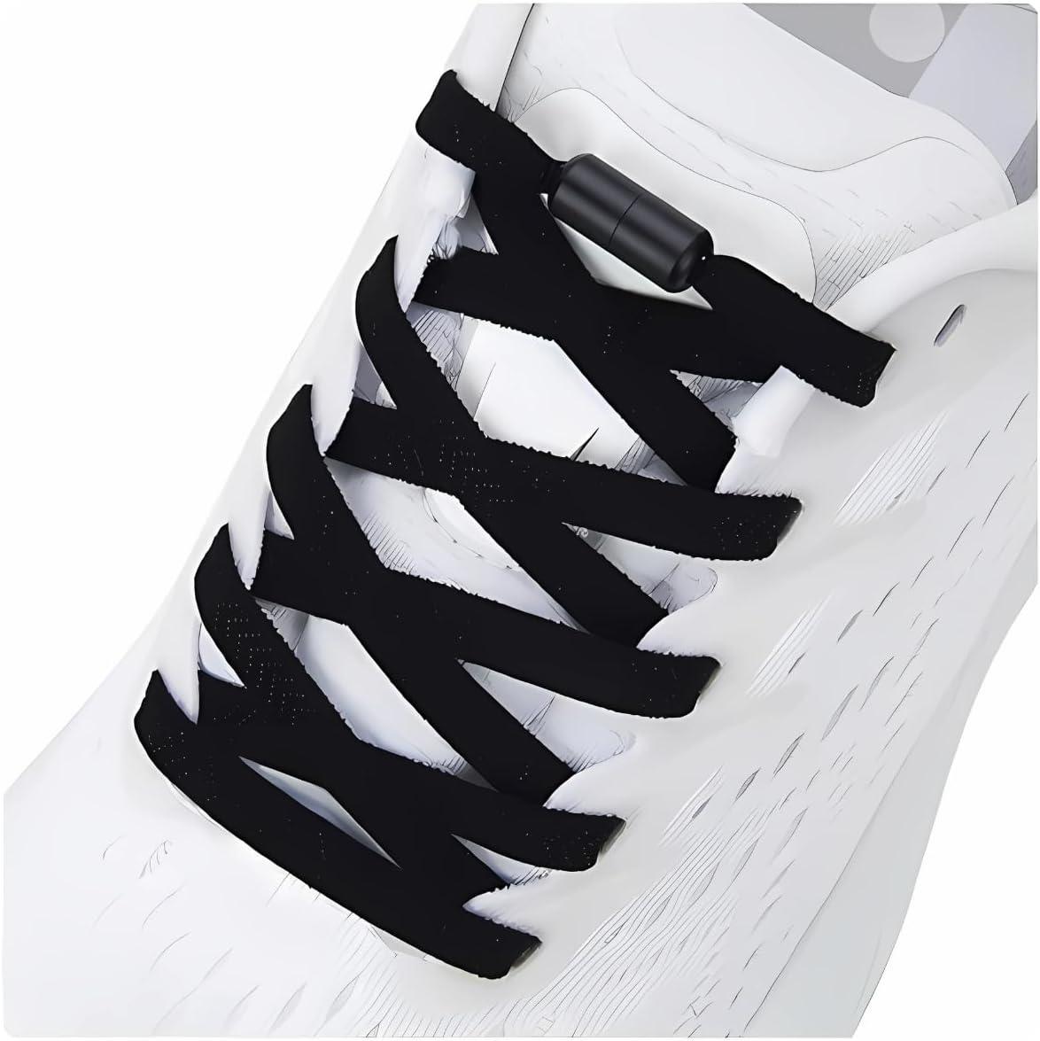 Cadarço Elastico de Tenis Sem Amarração Para Sapatos Adultos e Infantis Modelo Tradicional e Resistente Compativel Com Diversas Marcas Famosas Slip-on Cadarço All Star Cadarço Branco Cadarço Preto
