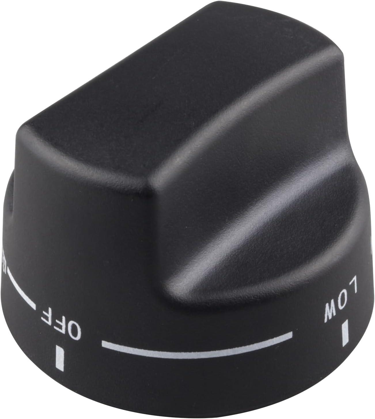 SUUJI PB010206 Peça de substituição do botão do queimador superior compatível com algumas faixas Viking Substitui para VKNPB010206 AP5315463 VIKPB010206 952591 Plásticos pretos