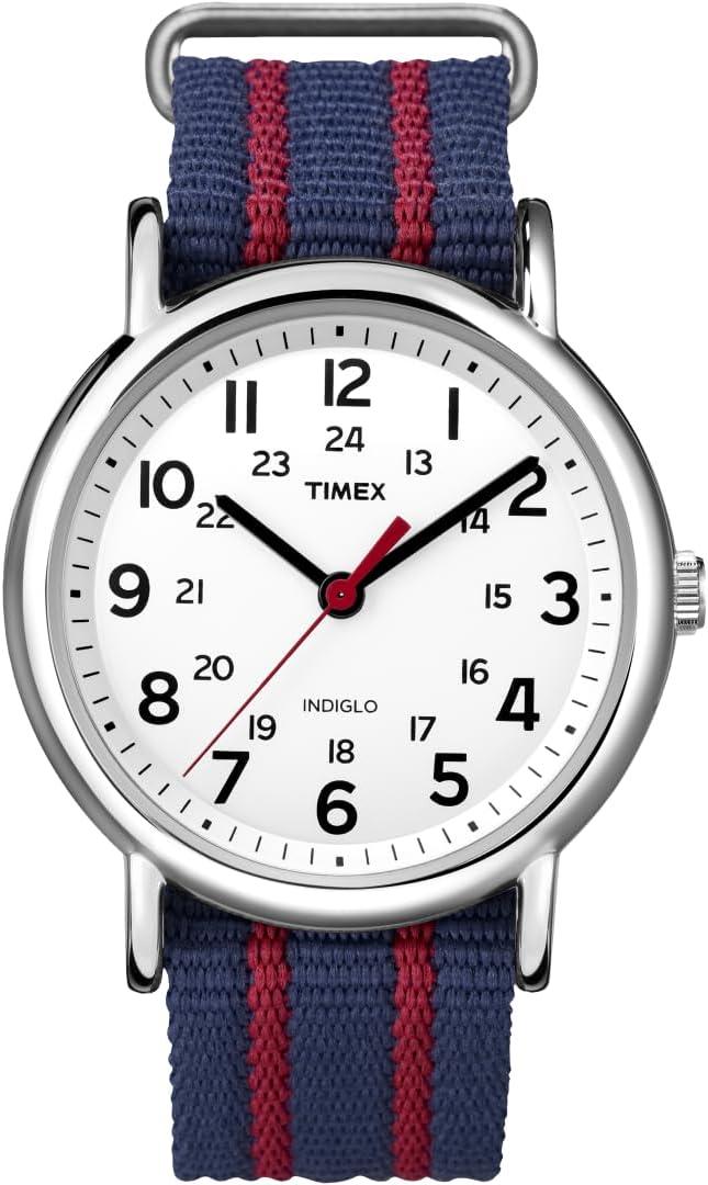 Timex Unissex T2N647 Weekender 38 mm Preto Nylon Slip