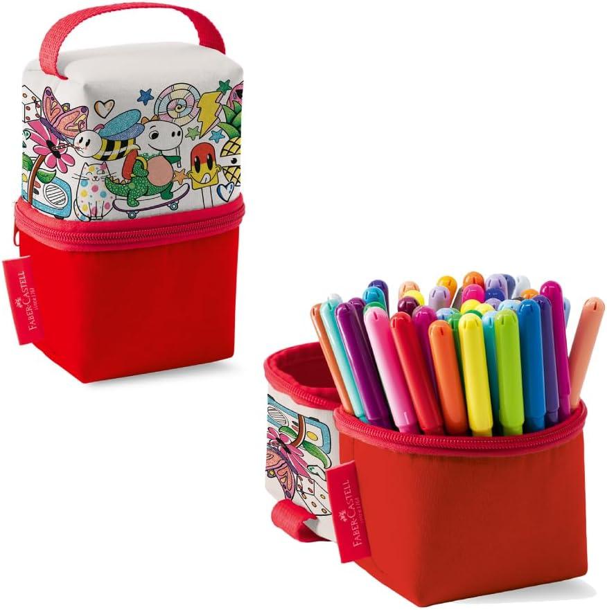 Canetinha, Faber-Castell, Vai e Vem, 50 Cores, 15.0150VVZF, Multicolorida