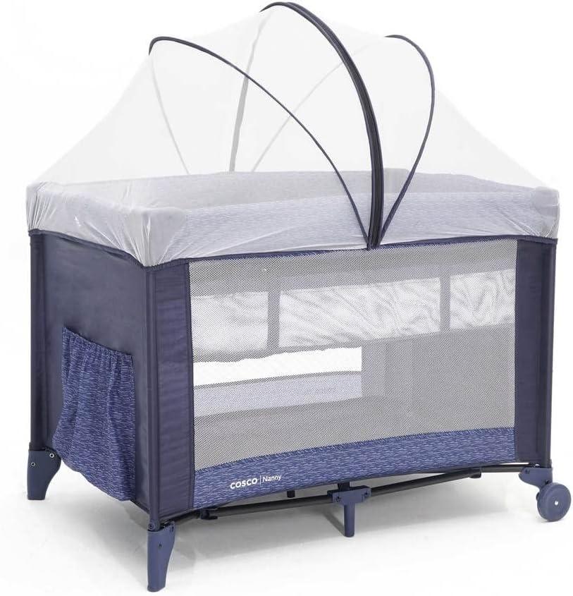 Cosco Kids, Berço Nanny, 0 a 18kg, Azul Rajado