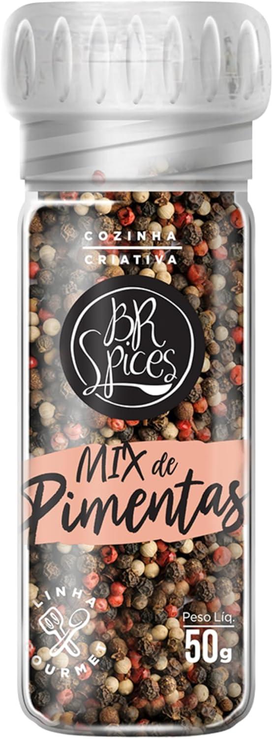 BR Spices Tempero Mix de Pimentas com Moedor 50G