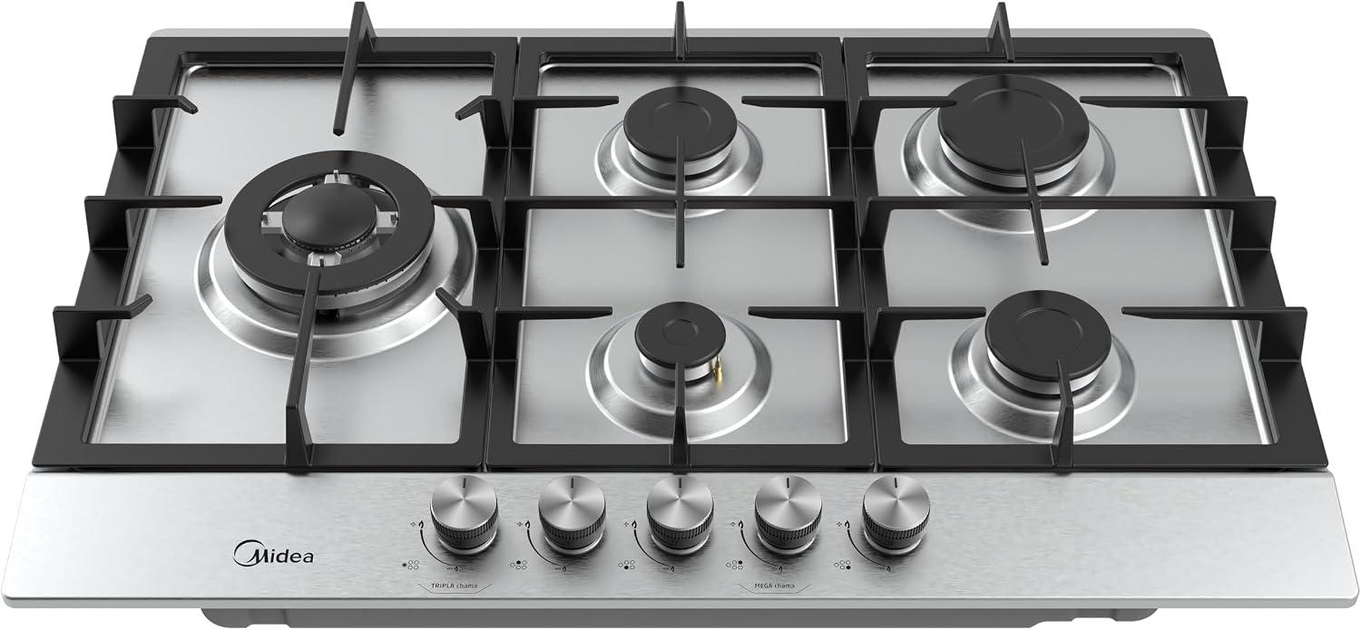 Cooktop Inox 5 Bocas