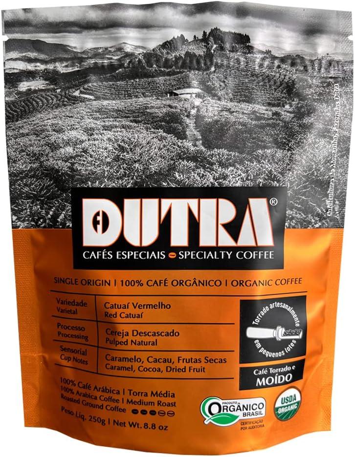 Café Dutra | Café Orgânico Especial, Torrado e Moído, Catuaí Vermelho, Torra Média, 250g