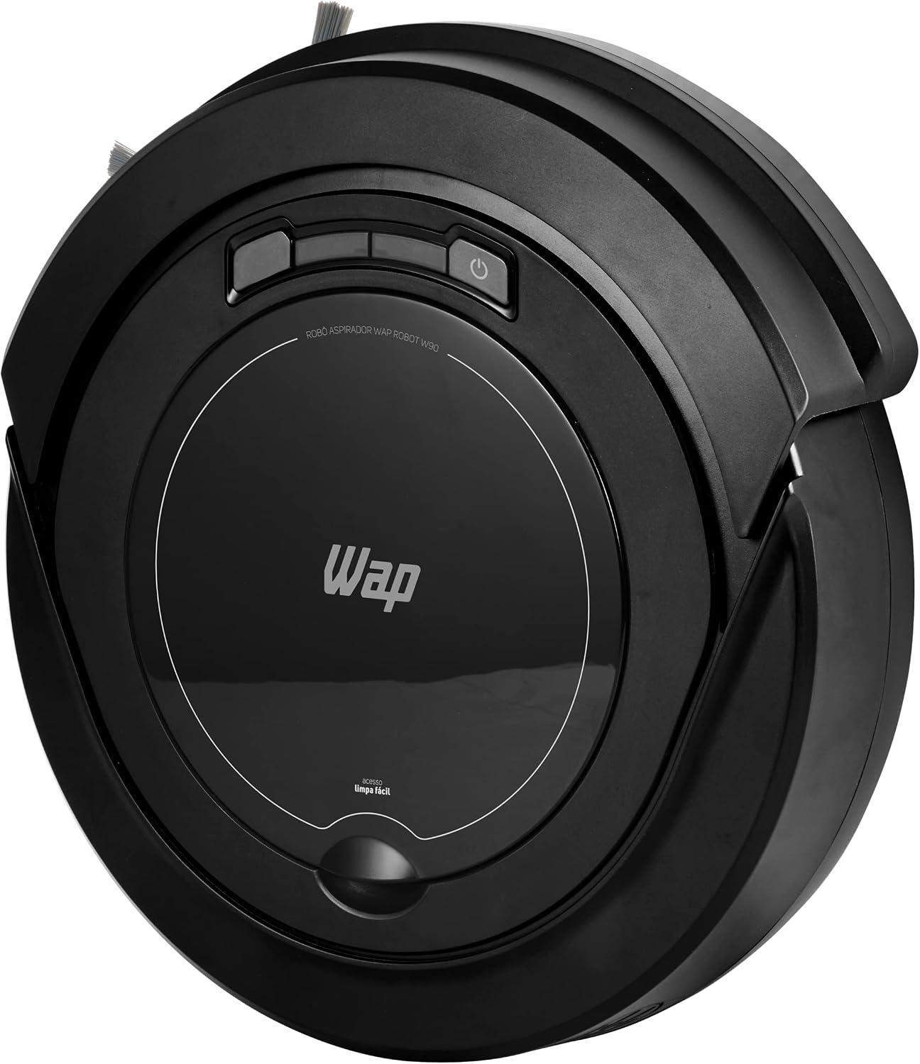 WAP Robô Aspirador Robot W90 3 em 1, 250ml, Bivolt, Sistema Antiqueda