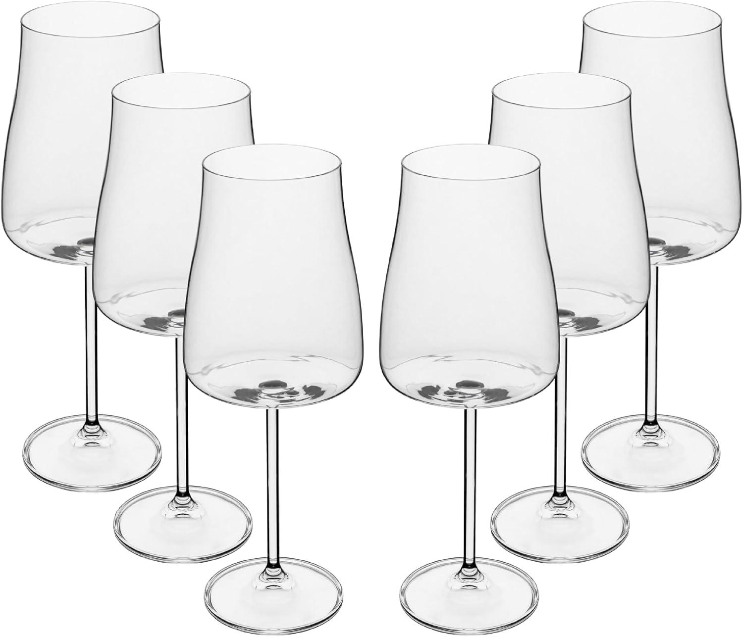 WOLFF - Conjunto 6 Taças de Cristal Ecológico Alex 600ml para Vinho