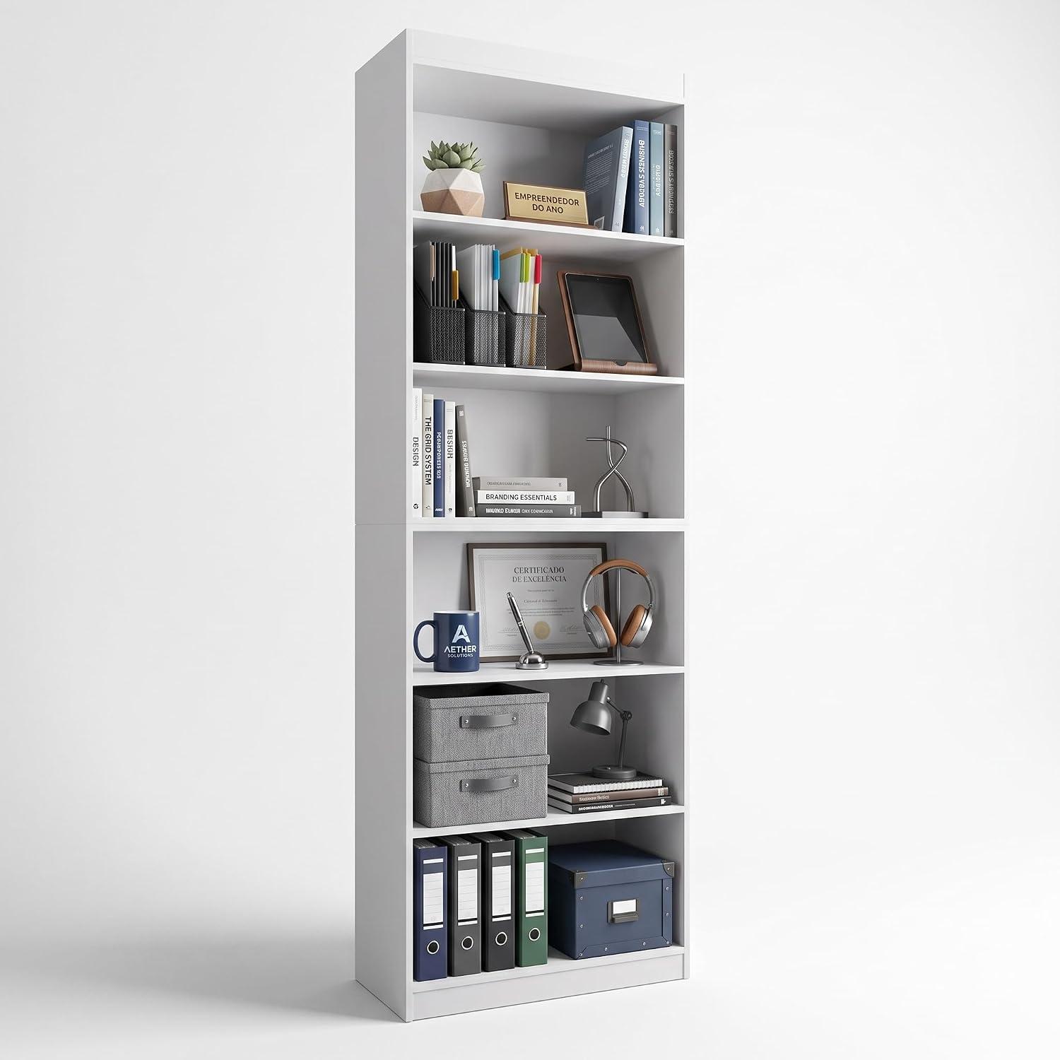 Estante Organizador Livreiro Gold 2 Módulos Branco