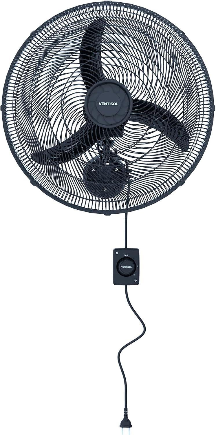 Ventilador de parede Oscilante New 50cm Preto 127V Ventisol