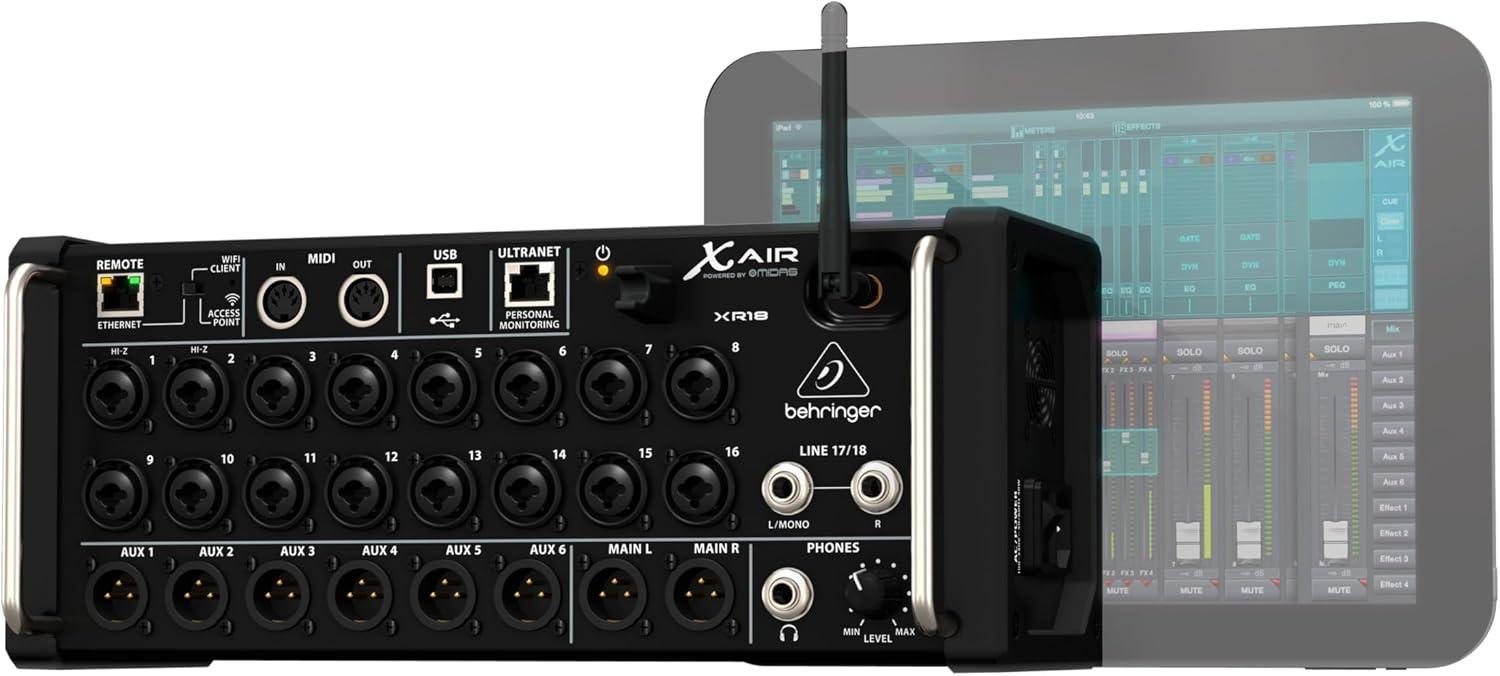 Behringer XR18 Mesa de Som Digital com 18 canais