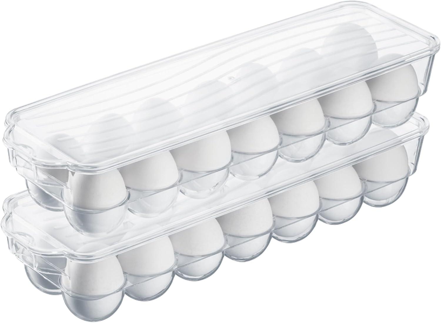 Ordene - Bandeja em Acrílico para 14 Ovos, Cor Transparente, Linha Utti