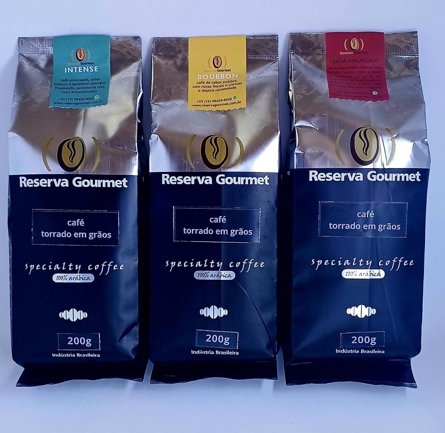 Kit Café Especial Em Grãos, 3 Sabores, 3 Pct De 200g
