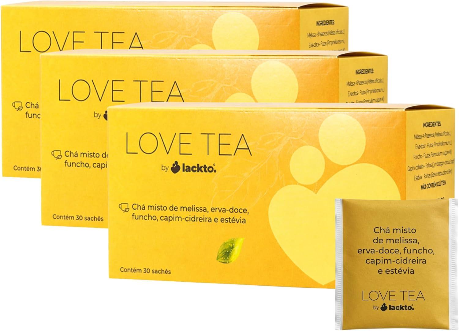 Chá da Amamentação | Chá da Mamãe | 90 Sachês 5 Ervas Naturais | Suporte Amamentação | Sem Corantes Sem Conservantes 100% Natural | Love Tea