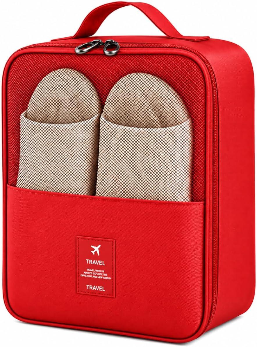Bolsa Sapato Viagem Necessaire Porta Calçados Tênis Organizador Vermelho