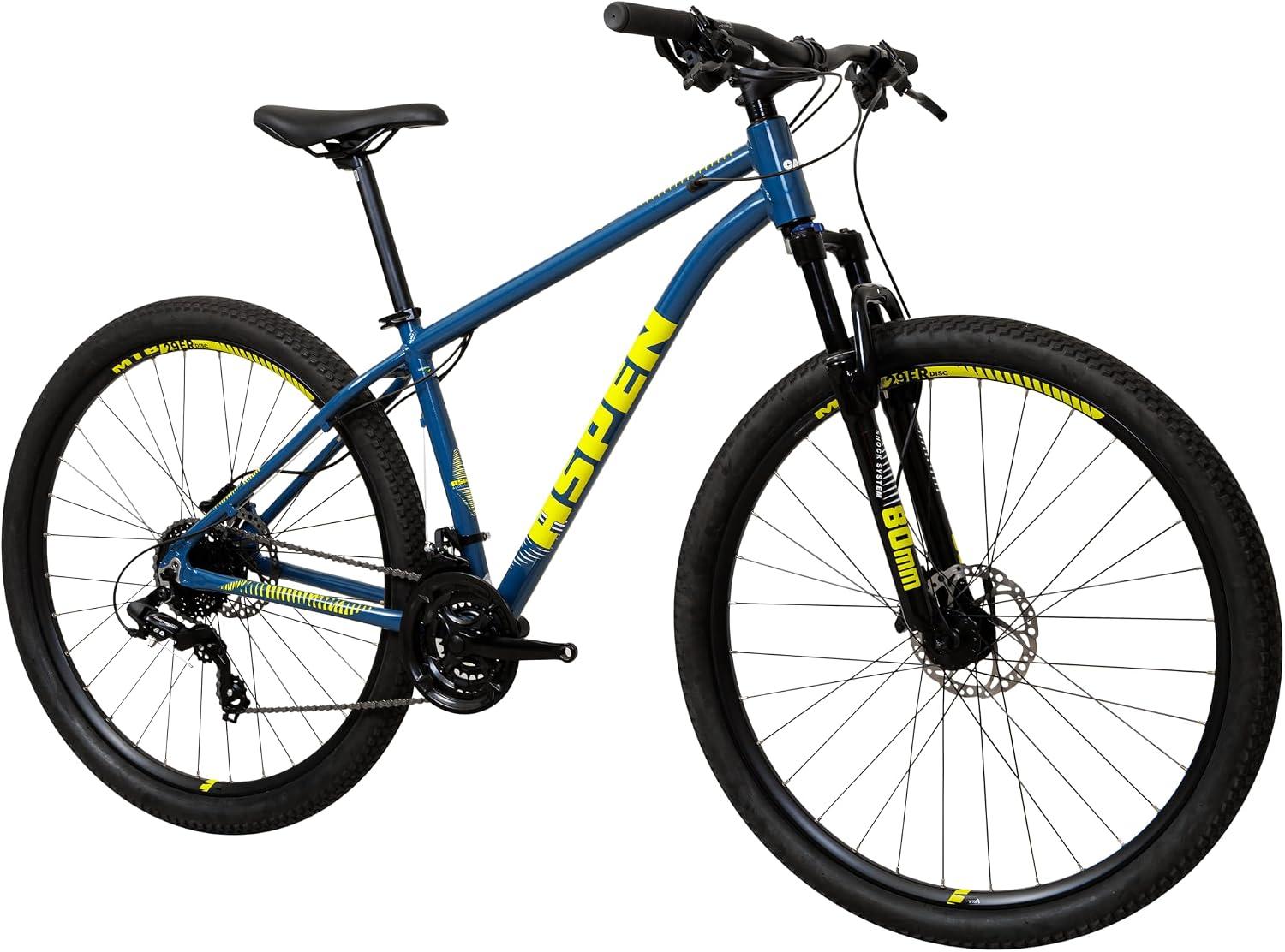 Bicicleta Caloi Aspen Aro 29, 24 Marchas Shimano, Freio a Disco Hidráulico, Suspensão 80mm com Trava, Quadro Alumínio 6061, Cabeamento Interno, Cidade e Lazer