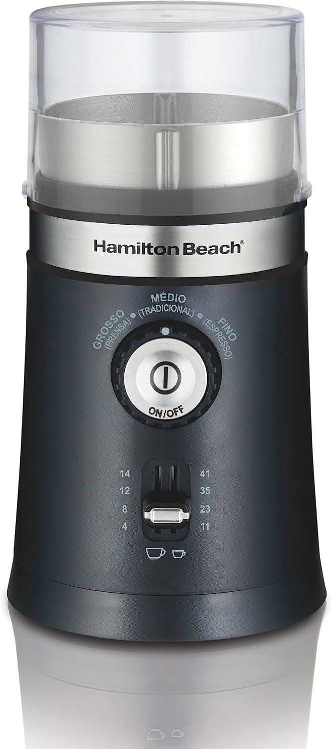 Moedor de Café Ajustável, Preto, 110V, Hamilton Beach