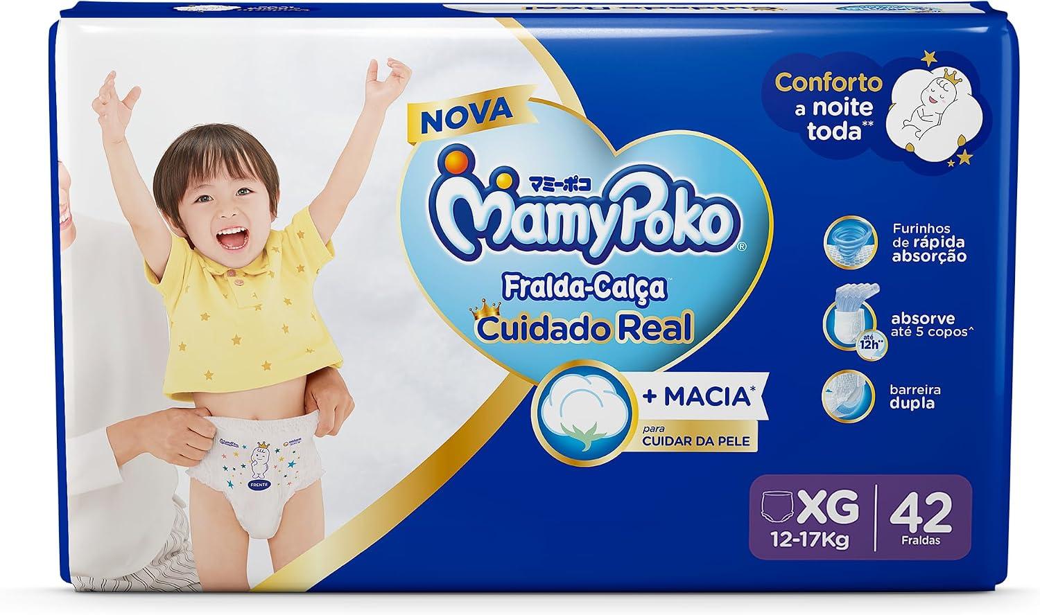 MamyPoko Fralda-Calça Cuidado Real XG 42 Unidades