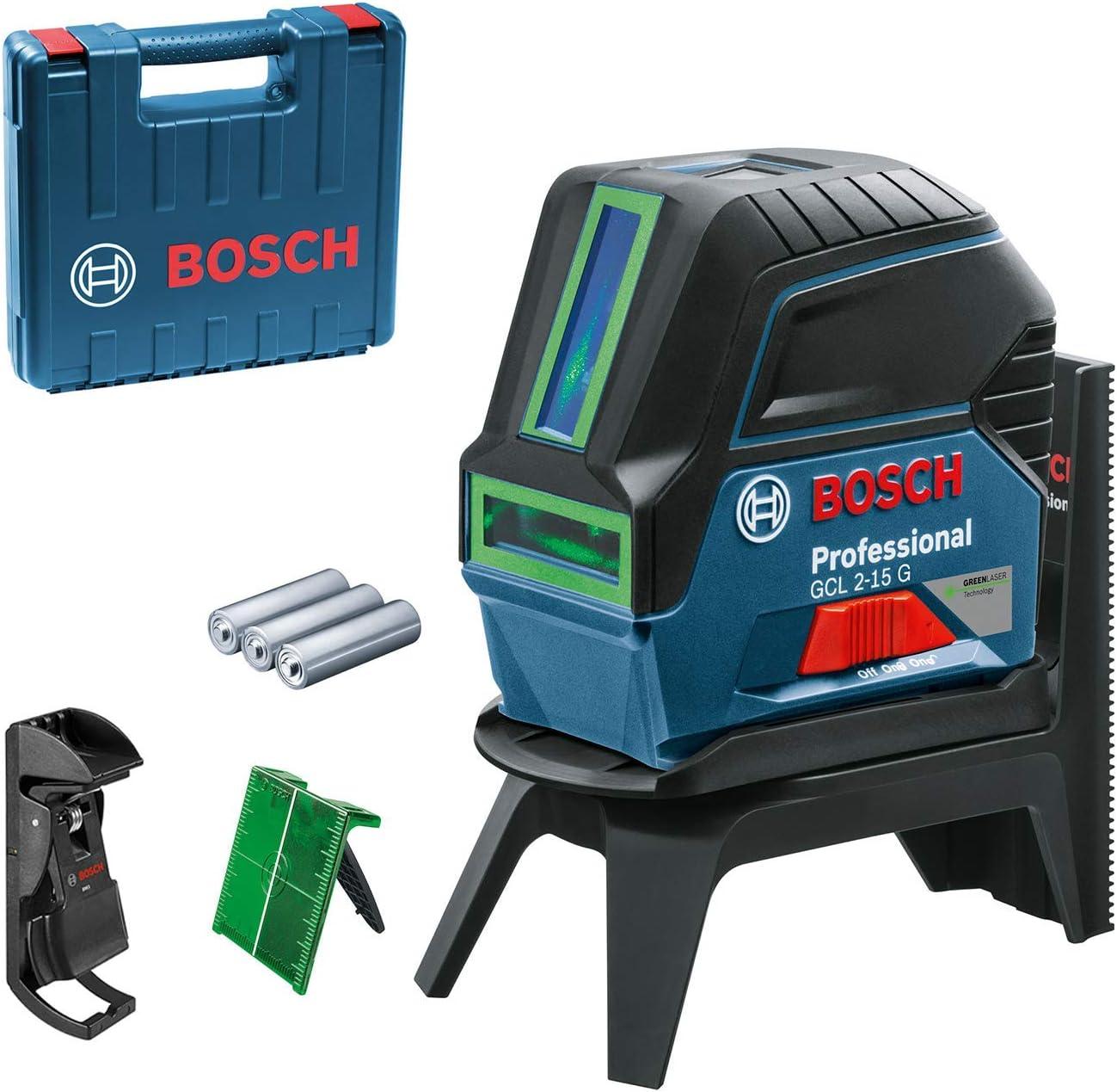Nível Laser verde Bosch GCL 2-15 G 15m com pontos de prumo