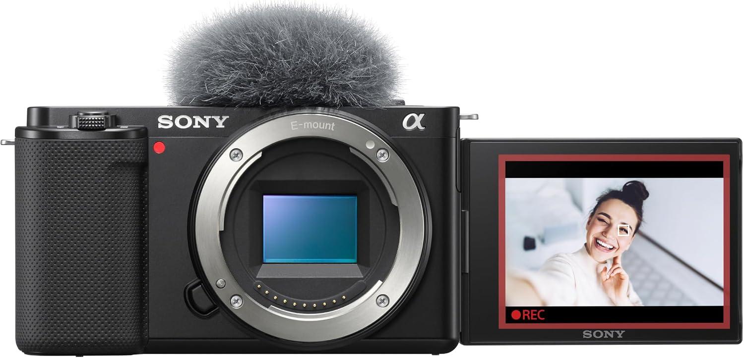 Sony Alpha ZV-E10 - Câmera Vlog sem espelho com lente intercambiável APS-C - Preta