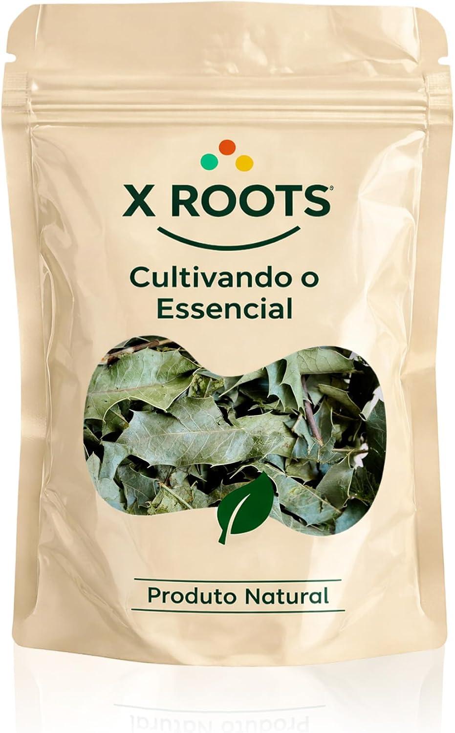 Espinheira Santa X Roots 250g – Folhas Selecionadas para Infusão – Pura e Natural - Embalagem Abre e Fecha com Fechamento Hermético
