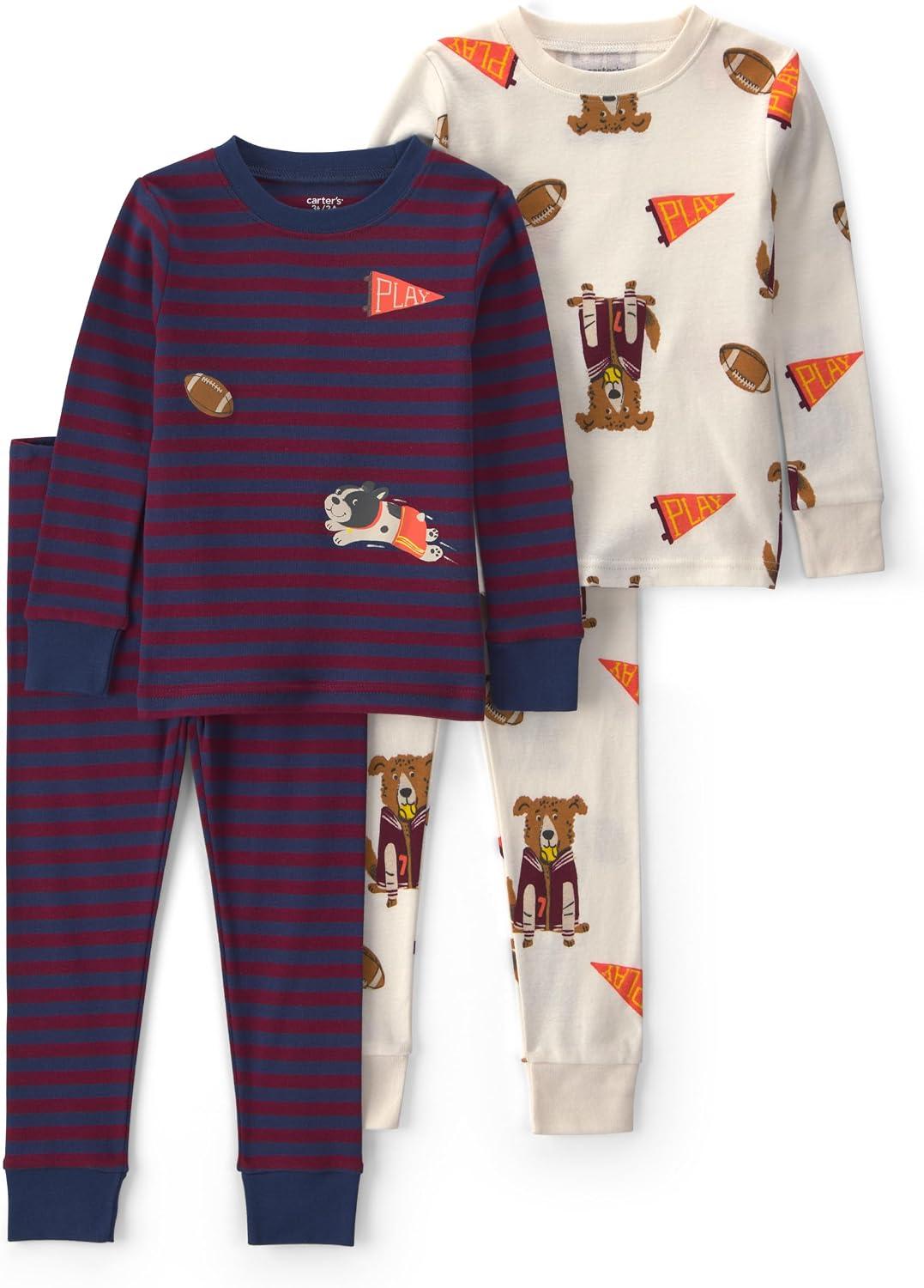 Conjunto de pijama 4-piece Tight Fit Cotton Pajama Set Carter'sMeninos