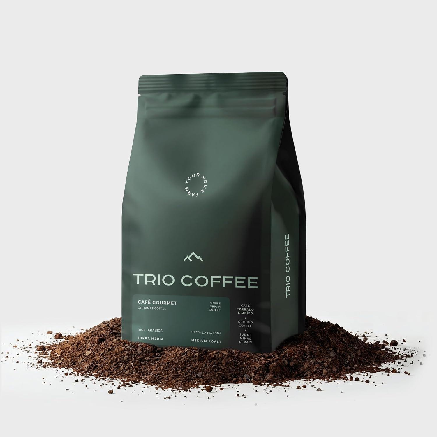 Café Gourmet TRIO COFFEE moído 250g | Doce e Equilibrado