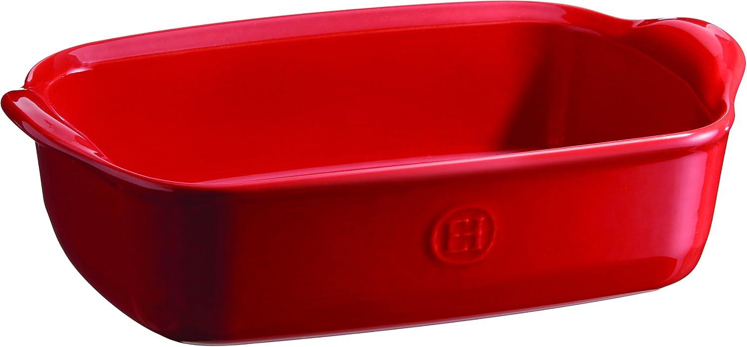 Travessa Retangular Emile Henry Vermelho 22x14Cm
