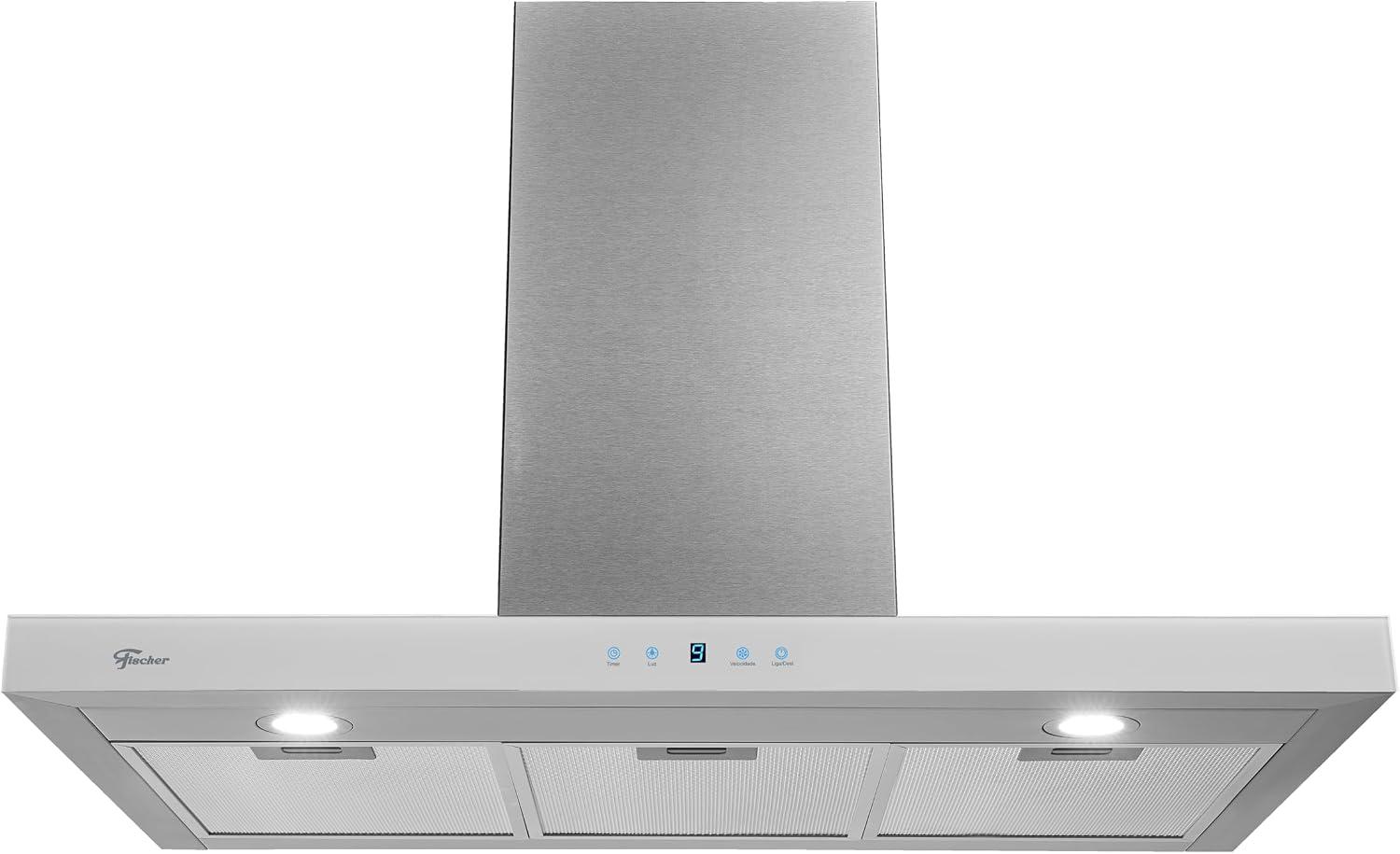 Fischer Coifa De Parede Infinity Digital Touch 90cm Branca 127V - 19902-22551