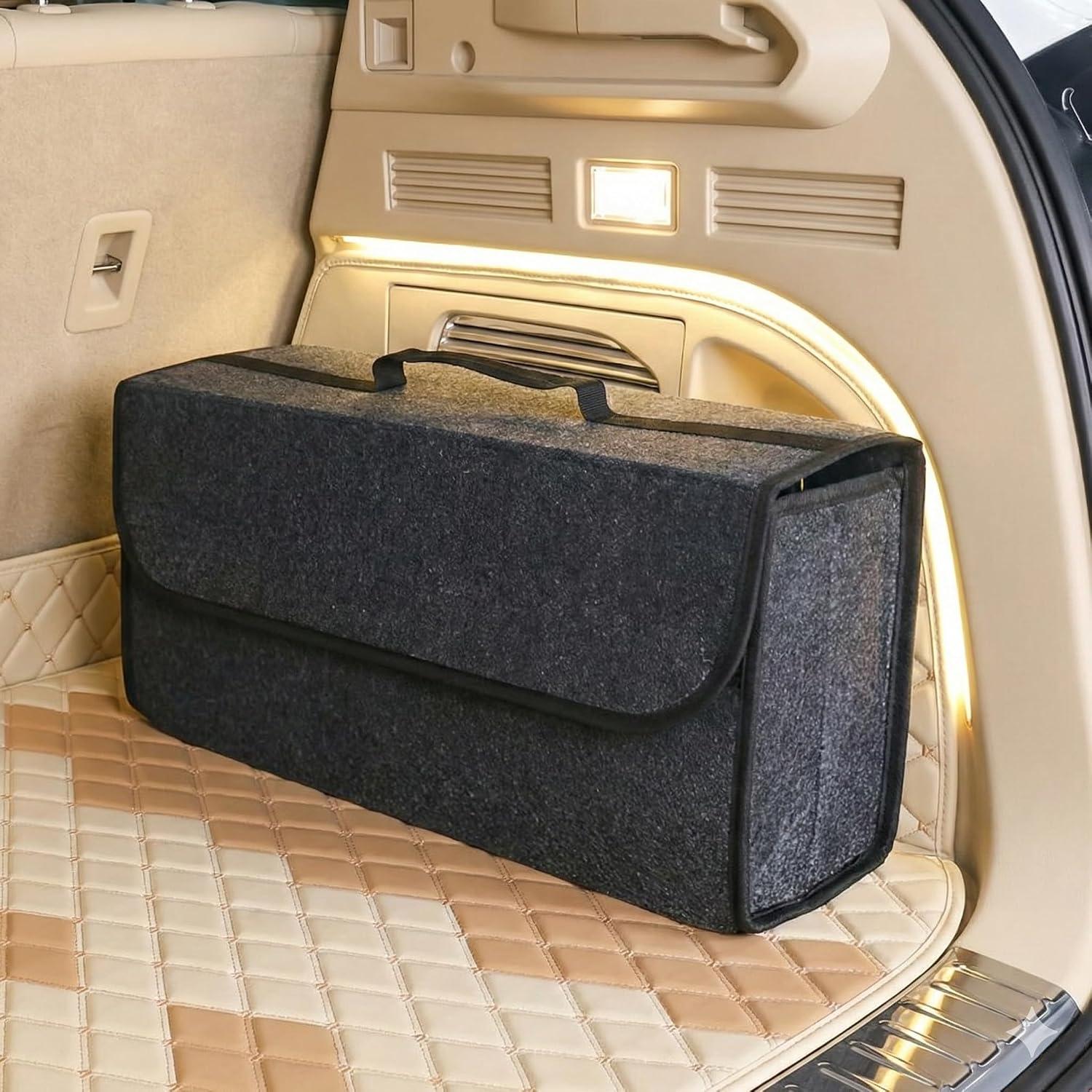 Organizador De Porta-Malas Premium Em Feltro, Dobrável, Com Alça, VARENZIA