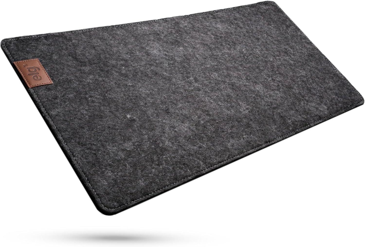 ELG, Mousepad Desk Mat MPEXL-DG, Feltro Premium, Porta-copo em Courino, 900x400x3mm