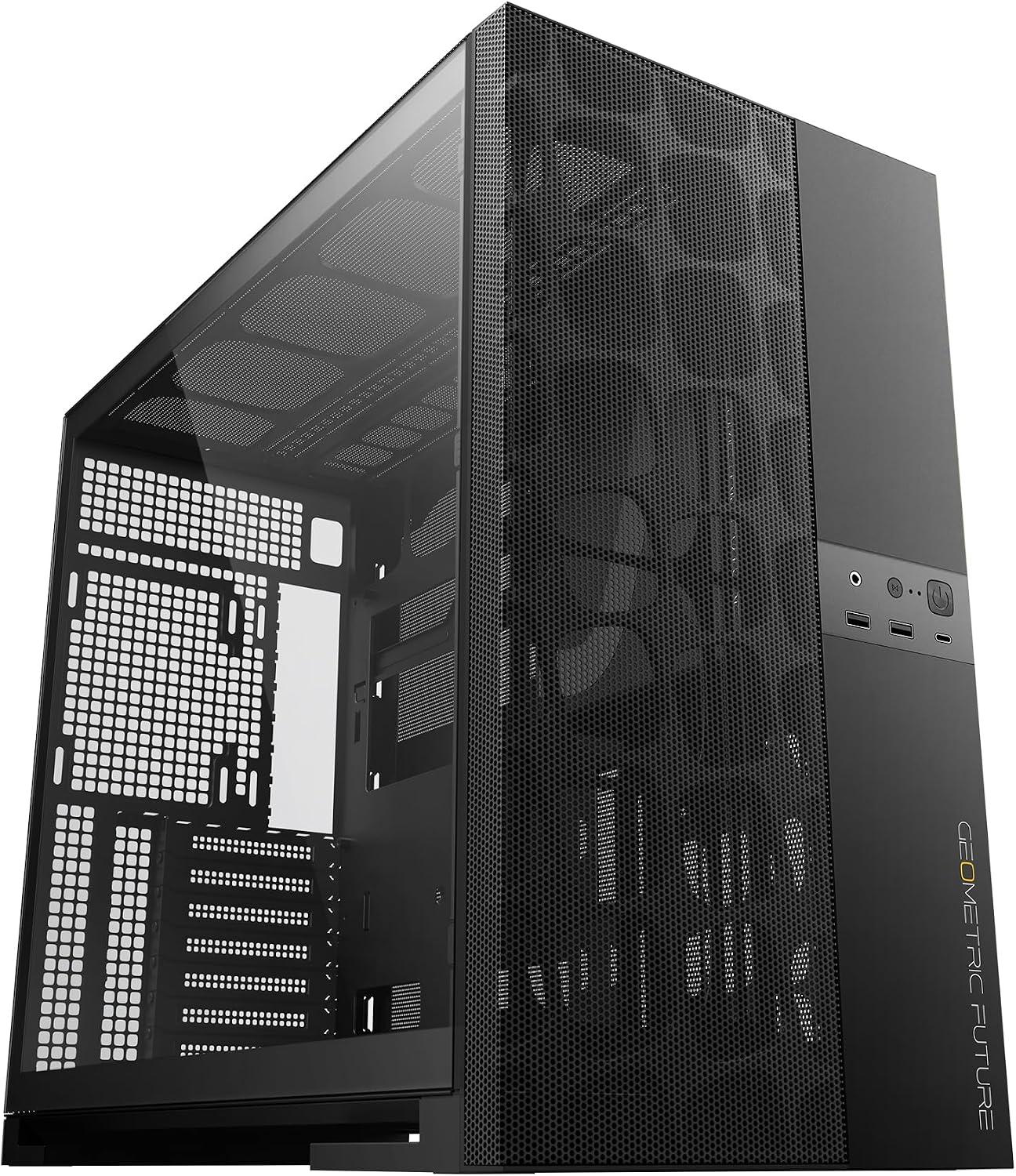 Gabinete Gamer Geometric Future Model 5 Vent PretoSem Fans GEO-M5V-B