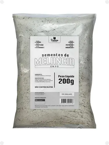 Farinha De Semente De Melancia 200g 100% Natural