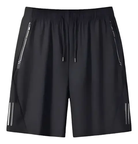 Short Masculino Bermuda 2 Bolsos Zíper Secagem Rápida Fina