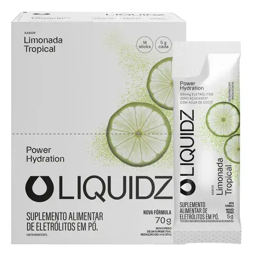 Liquidz® Eletrólitos Em Pó Zero Açúcar Cx 14 Doses