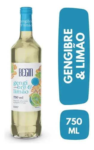 Xarope Begin De Gengibre E Limão 750ml