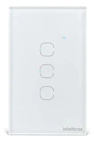 Interruptor Inteligente Touch WI-FI 3 Teclas EIW 1003 Branco Intelbras