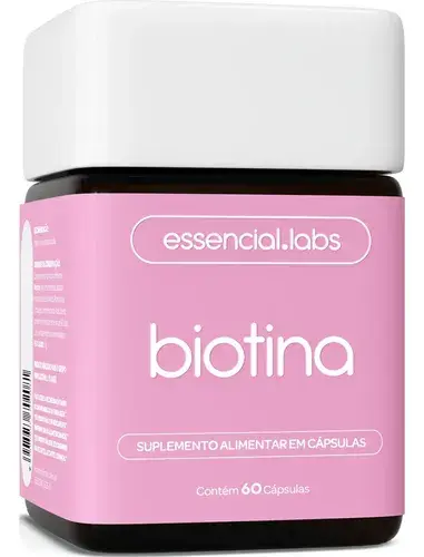 BIOTINA 45mcg - Fórmula Avançada para os Cabelos, Pele e Unhas - 60 doses