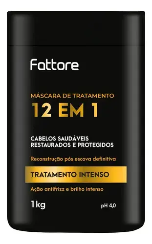 Máscara Fattore 12 Em 1 1kg Tratamento Profissional