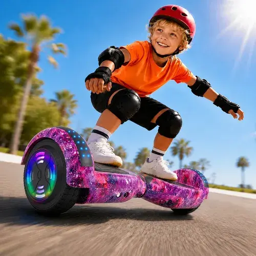 Skate Elétrico Hoverboard 6.5 Modelo K5 Com Bluetooth E Led
