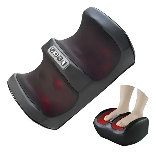 Massageador De Pes Elétrico Anti Stress Preto Relaxe Confort