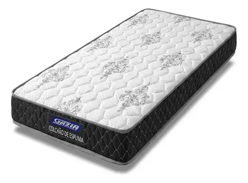 Colchão Solteiro Espuma D33 Até 90kg Gazin 14x88x188cm Preto