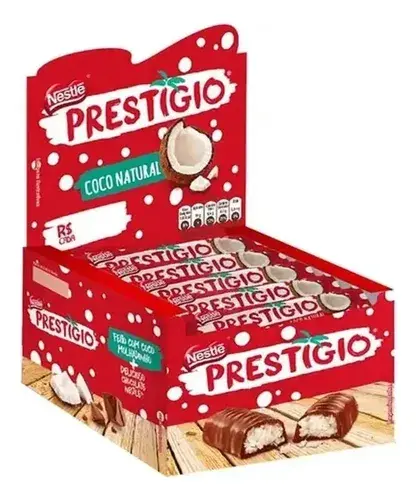 Chocolate Prestigio Nestlé Caixa Com 30 Unidades de 33g