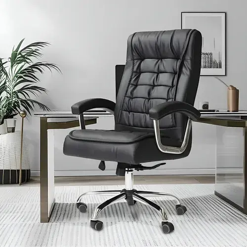 Cadeira Ergonômica de Escritório Presidente Executiva Big com 42 Molas Ensacadas Preta Cadeiras Inc FIA6629