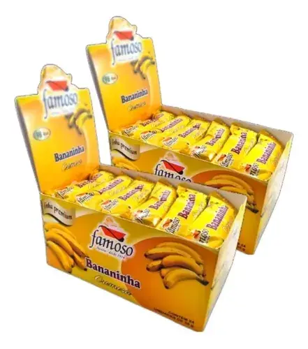 Kit C/2 Bananinha Tradicional Famoso 30g Display C/24 Unids