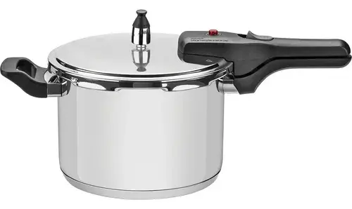 Panela De Pressão 4.5l Inox Fundo Triplo Brava Tramontina Cor Prateado