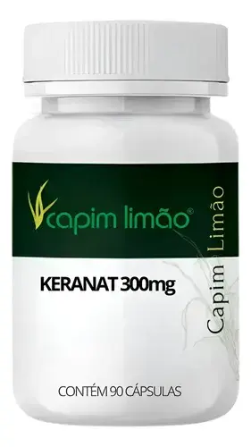 Keranat 300mg 90 Cápsulas Para Fortalecimento Capilar