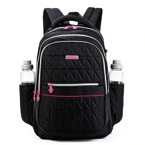 Mochila feminina com grande capacidade e compartimentos multicamadas, impermeável e reforçada, capaz de acomodar um laptop de 15,6 polegadas, ideal para deslocamentos diários, viagens curtas e estudos