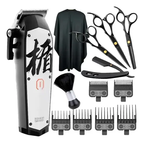 Maquina De Cortar Cabelo Madeshow M10 Tesouras Profissionais