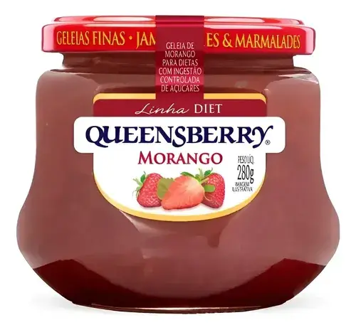 Geleia Morango Diet Queensberry Vidro 280g